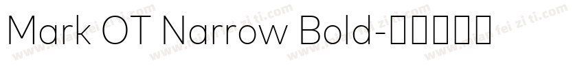 Mark OT Narrow Bold字体转换